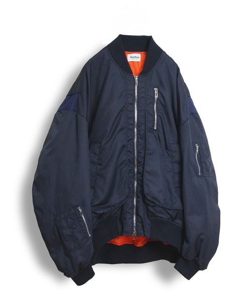 SeeSew（シーソー）の「【UNISEX】OVERSPEC MA-1 JACKET/オーバー