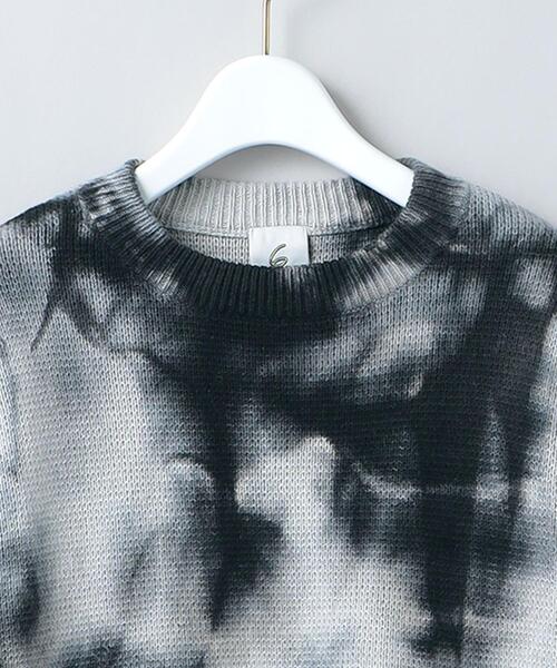 6（ロク）の「＜6(ROKU)＞DYE KNIT PULLOVER/ニット（ニット/セーター