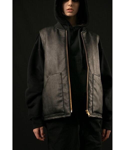 MONKEY TIME（モンキータイム）の「＜monkey time＞ FAUX LTHR ZIP