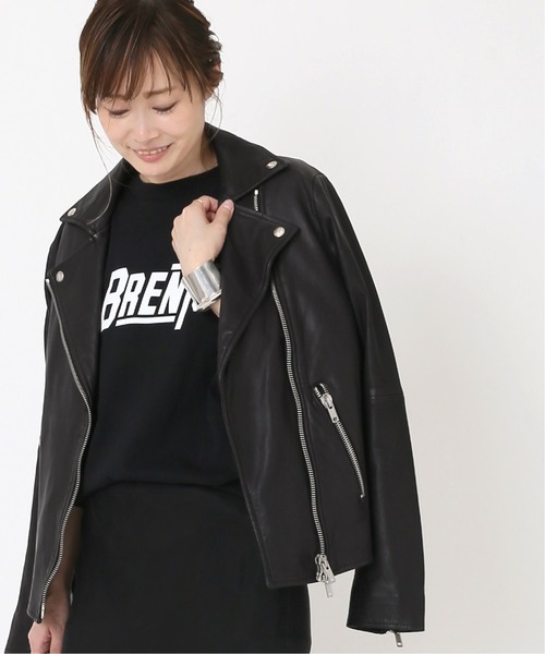 スワード Sword ラムレザー ライダースジャケット 42 ブラック