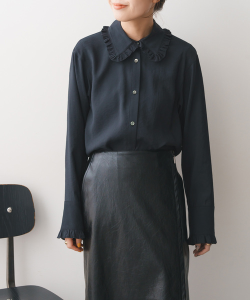 Spick & Span（スピックアンドスパン）の「フリルカラーブラウス