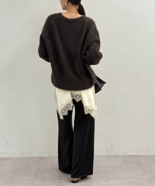 セール】FURカシミヤVニット（ニット/セーター）｜LOUNGEDRESS