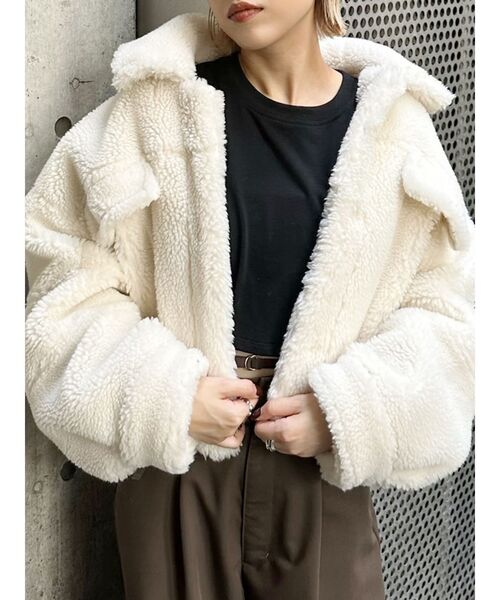 MURUA（ムルーア）の「ボアショートGジャン（ブルゾン）」 - WEAR