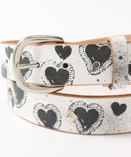 Little Willow / リトルウィロー】HEART LEATHER BELT EX（ベルト