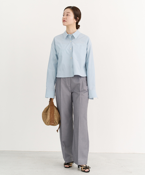 IENA（イエナ）の「タイプライタークロップドシャツ（シャツ/ブラウス