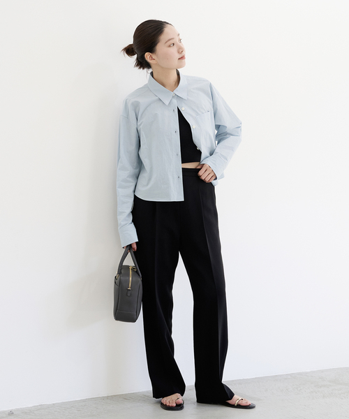 IENA（イエナ）の「タイプライタークロップドシャツ（シャツ/ブラウス