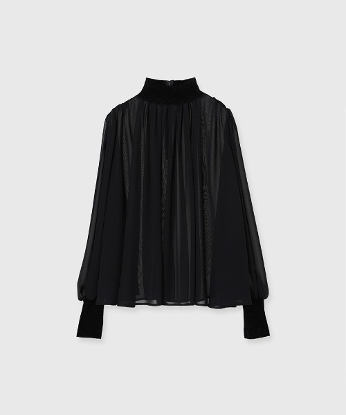 ジョーゼットフレアブラウス（シャツ/ブラウス）｜anuans（ア