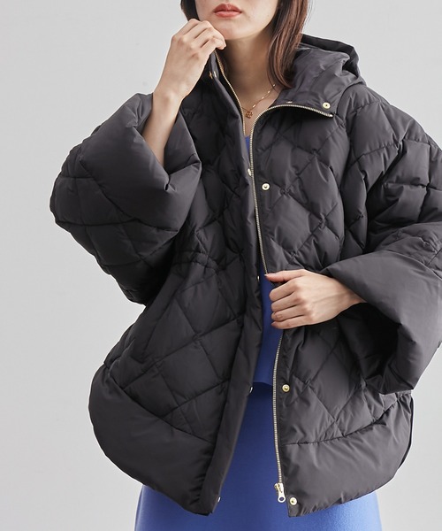 ROPE'（ロペ）の「【TAION×LIMONTA】ポンチョ キルティング フーデッド