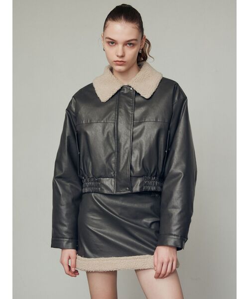 EMODA（エモダ）の「フェイクレザーボアスカート（スカート）」 - WEAR