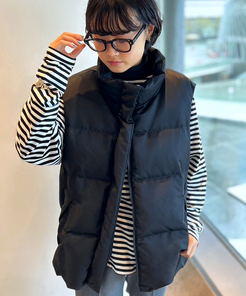 AP STUDIO（エーピーストゥディオ）の「Satin Down Vest（ダウン