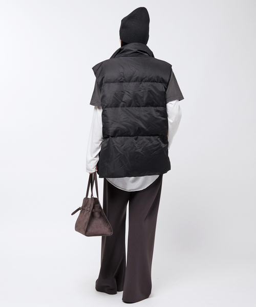 AP STUDIO（エーピーストゥディオ）の「Satin Down Vest（ダウン