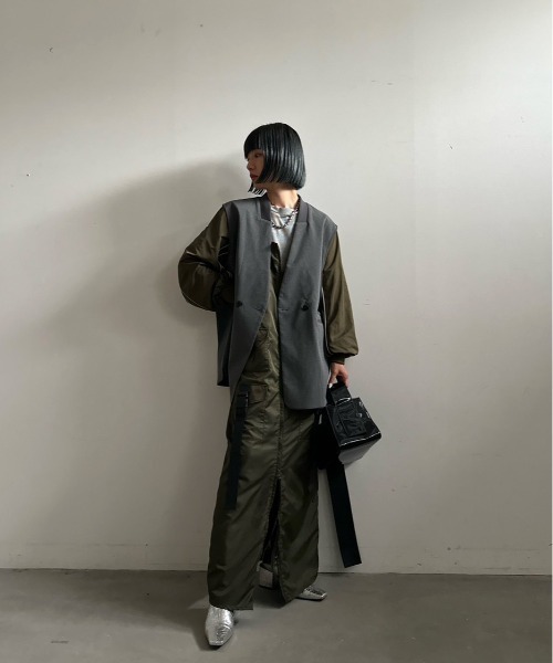 Ameri（アメリ）の「MILITARY WORK I LINE DRESS（ワンピース）」 - WEAR