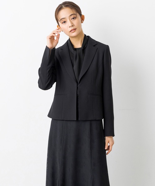 喪服・礼服】《3点セット》【洗える】ブラウス・ジャケット・スカート