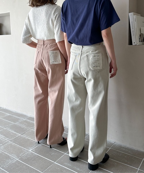 在庫限り》フラッシャー付オリジナルストレートデニム（デニムパンツ