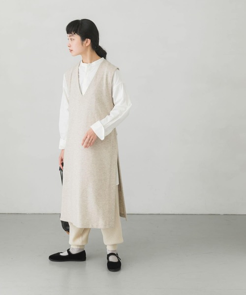 かぐれ（カグレ）の「サイドスリットロングジレ（ベスト）」 - WEAR