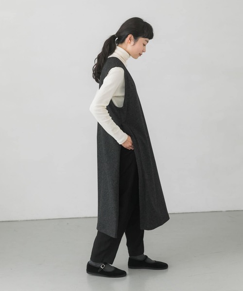 かぐれ（カグレ）の「サイドスリットロングジレ（ベスト）」 - WEAR