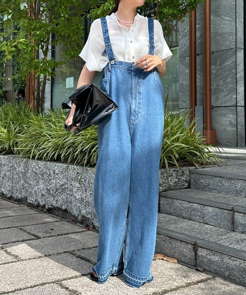 DouDou（ドゥドゥ）の「デニムサロペット（サロペット/オーバーオール