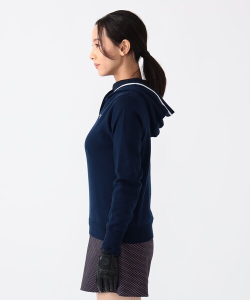 セール】PURPLE LABEL / ラインフーディー ニットプルオーバーパーカー