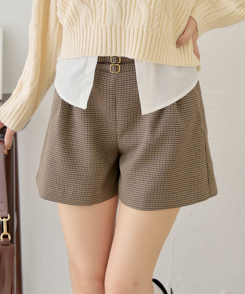 Chico（チコ）の「【セットアップ対応】ダブルベルトキュロット