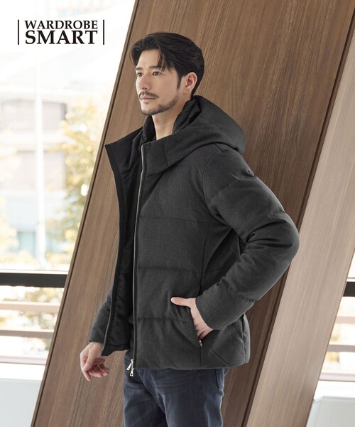 セール】【WEB限定 WARDROBE SMART】LANATEC フード ダウンジャケット