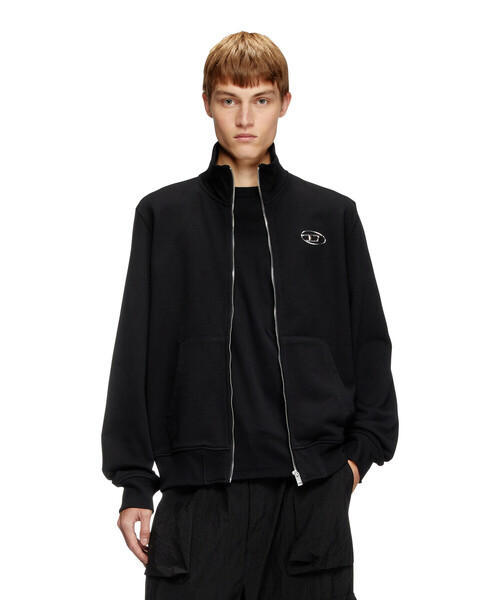 メンズ ジップアップコットンスウェット S-GINNI-ZIP-OD（スウェット