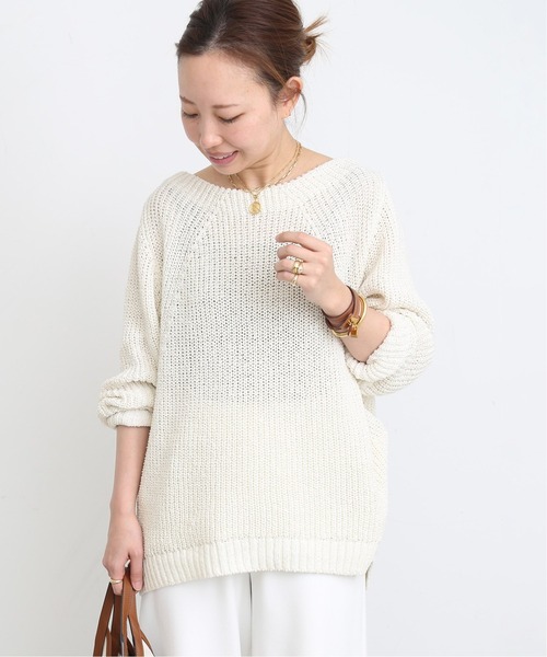セール】Lily Linen アゼ プルオーバー（ニット/セーター）｜Deuxieme