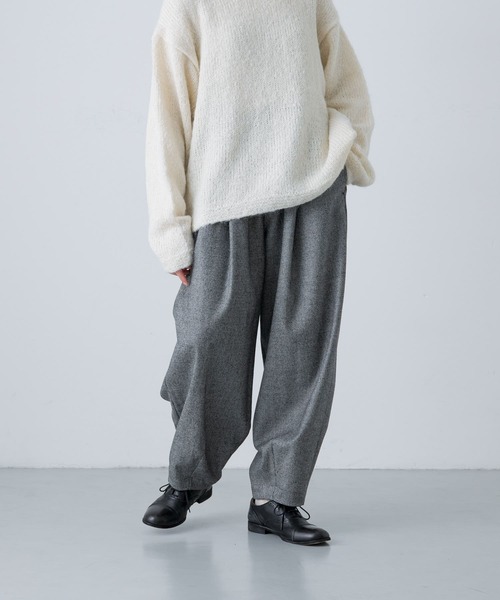 かぐれ（カグレ）の「ウールルーズテーパードパンツ千鳥（その他パンツ