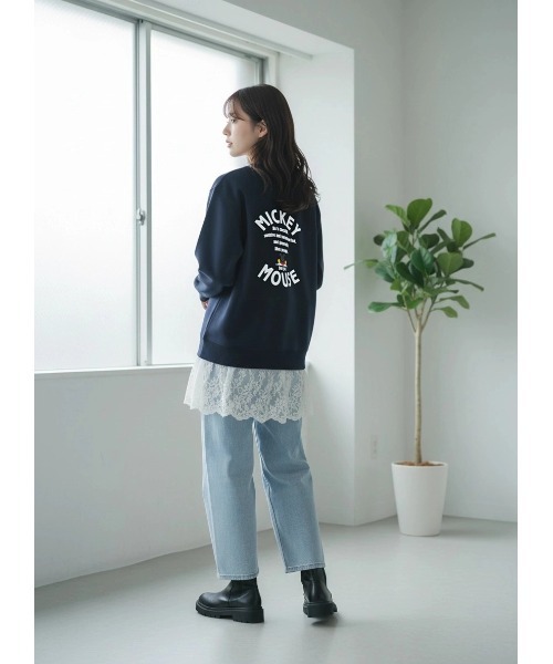 セール】2026SS Disney/ディズニー ミッキー カレッジ バックプリント