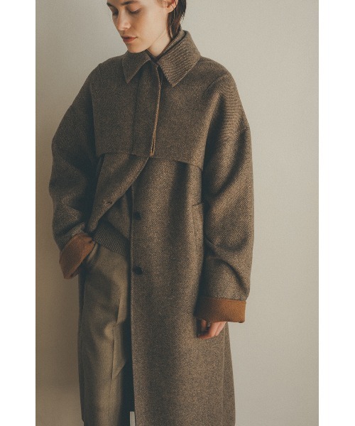 CLANE（クラネ）の「NEP TWEED RIVER BOLERO JACKET（ステンカラー