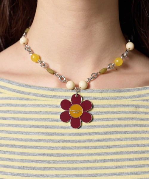 TINA：JOJUN（ティーナジョジュン）の「カラフル フラワーネックレス