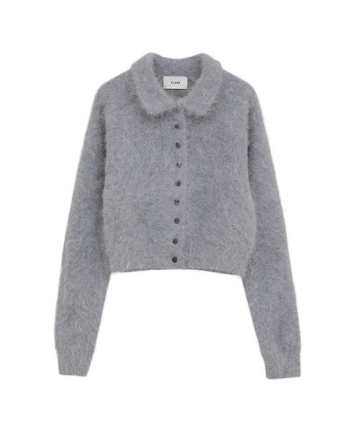 CLANE/クラネ】ANGORA SHORT KNIT CARDIGAN/アンゴラショートニット