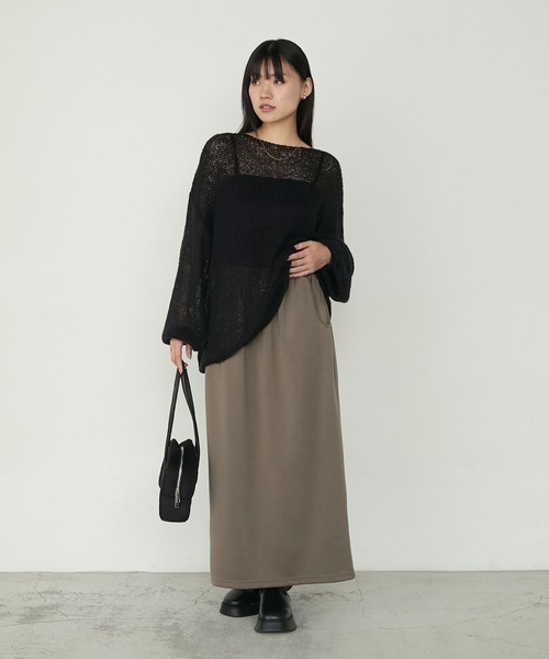 forksy.】ダンボールパイピングポケットコクーンスカート forksy