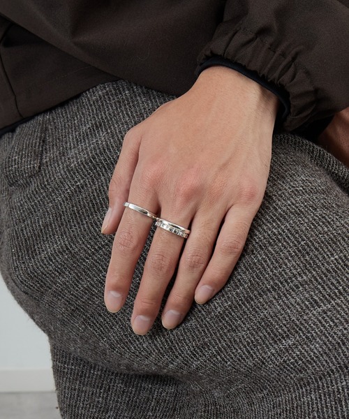 XOLO JEWELRY/ショロジュエリー] TRIPLE WITH CUSHION シルバーリング