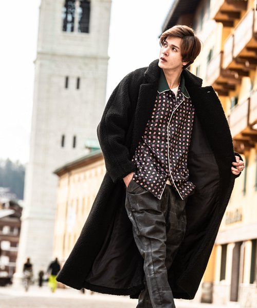 glamb（グラム）の「【glamb】Boa long coat・GB0319/JKT12