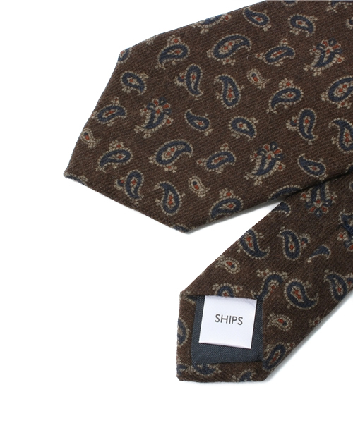 SHIPS（シップス）の「SD: ウール プリントペイズリー ネクタイ