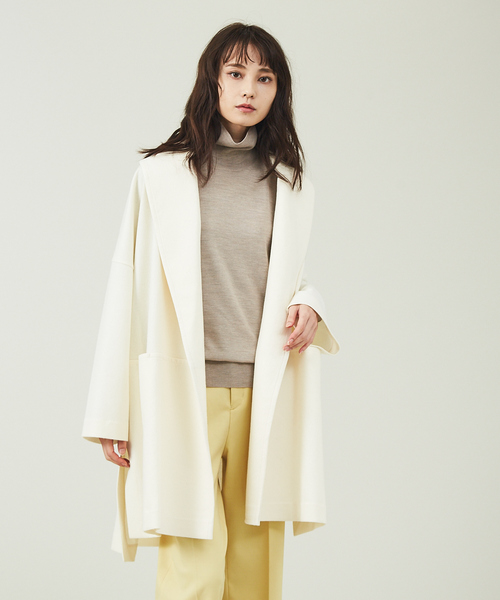 qualite（カリテ）の「圧縮ウールショールカラーコート（その他