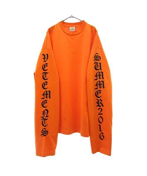 ブランド古着】アームプリントロングスリーブオーバーサイズカットソー