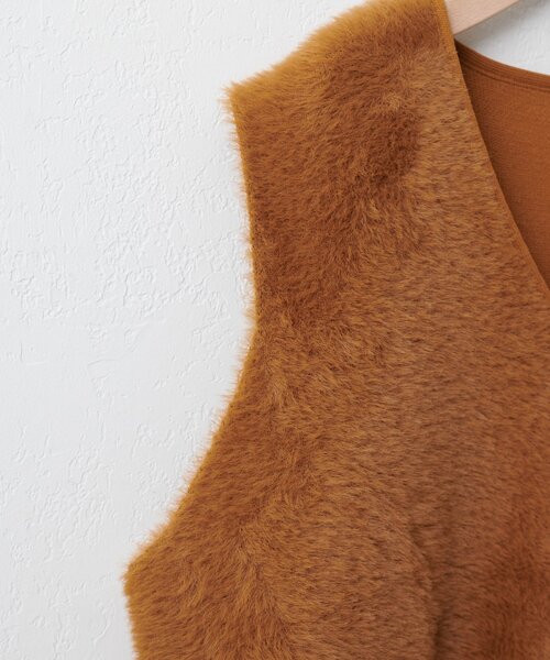 ユニセックス】ミンクライクファーベスト（ベスト）｜DISCOAT（ディス