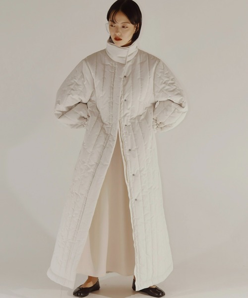 PERNA（ペルナ）の「ボリュームキルティングロングコート（ダウン