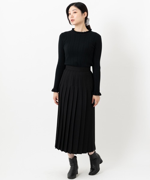 ONeil of Dublin オールプリーツ ウールロングスカート 83cm（スカート