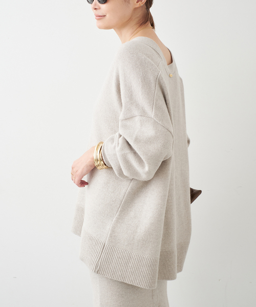 セール】*追加 OLBIA Vネック プルオーバー（ニット/セーター