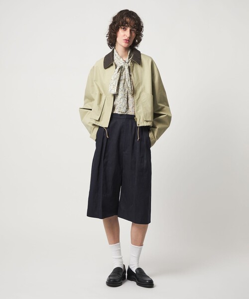 6（ロク）の「＜6(ROKU)＞コットン ショート ブルゾン（カバーオール