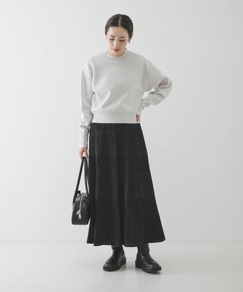 フリルデザインシアーカットソー（Tシャツ/カットソー）｜URBAN