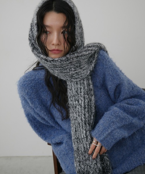ミックスニットマフラー（マフラー）｜Aunt Marie's（アントマリーズ
