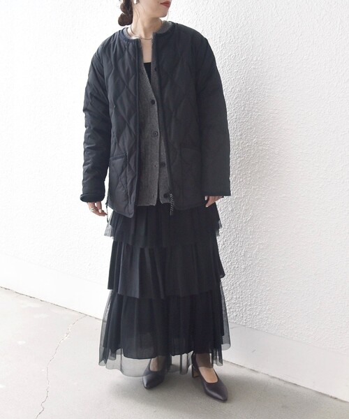 SHIPS any別注】TAION:〈手洗い可能〉ダウン ボア リバーシブル