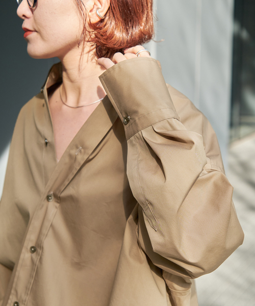 追加》CO/PEヘムギャザーシャツ（シャツ/ブラウス）｜Spick & Span