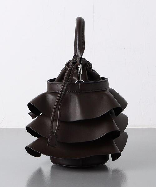 suzuhumm】美品 ユナイテッドアローズ フリルバケット ブラック UNITED