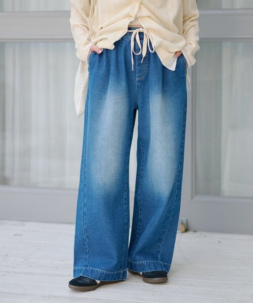 セール】【5サイズ展開/低身長・高身長対応】デイリーイージーワイド