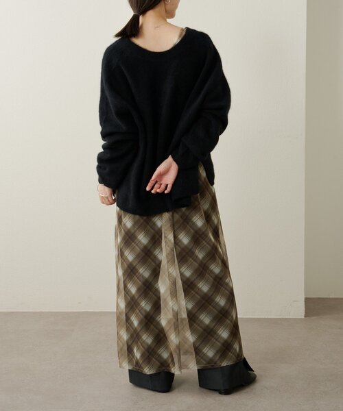 Omekashi（オメカシ）の「ファーウールVプルオーバー（ニット/セーター