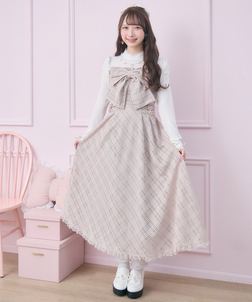 ビッグリボン長袖ロングワンピース（ワンピース）｜ROJITA（ロジータ